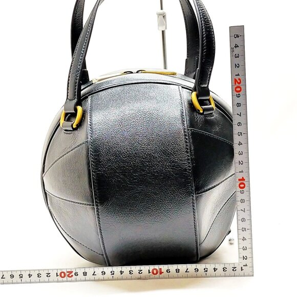 Gucci Hand Bag Black Leather 796-070325 - Picture 2 of 13